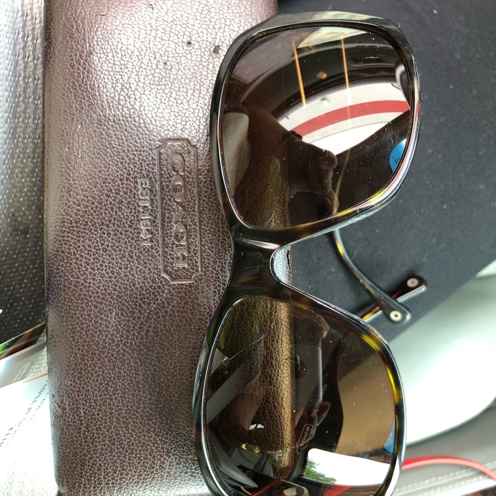 Coach tortoise sunglasses